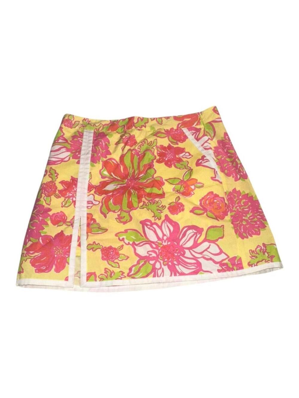 Lilly Pulitzer Madison Skort Floral Print Size 14